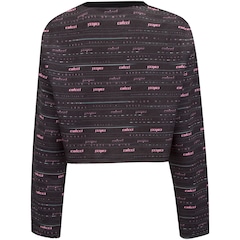 Blusa de Moletom Feminina Manga Longa Cropped Colcci Estampado - Foto 6