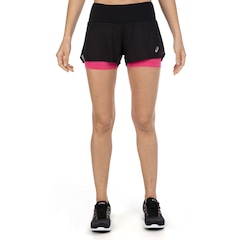 Short ASICS Feminino Duplo de Malha Básico - Foto 2