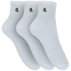 Kit de Meias Cano Médio Lupo Sport com 3 Pares 41 a 44 - Adulto - Foto 1