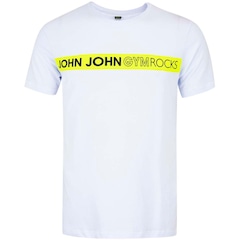 Camiseta John John Manga Curta RG Neon Stripe - Masculina - Foto 1
