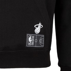 Blusão do Miami Heat NBA com Capuz Canguru N430A - Masculino - Foto 4