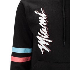 Blusão do Miami Heat NBA com Capuz Canguru N430A - Masculino - Foto 5