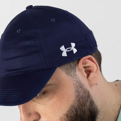 Boné Under Armour Aba Curva Strapback Mens Blank Chino - Adulto - Foto 4