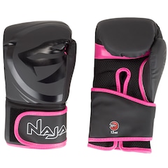 Kit de Boxe Naja: Bandagem + Protetor Bucal + Luvas de Boxe Black - 10 OZ - Adulto - Foto 3
