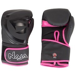 Kit de Boxe Naja: Bandagem + Protetor Bucal + Luvas de Boxe Black - 14 OZ - Adulto - Foto 2