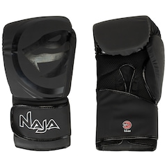 Kit de Boxe Naja: Bandagem + Protetor Bucal + Luvas de Boxe Black - 16 OZ - Adulto - Foto 3