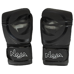 Kit de Boxe Naja: Bandagem + Protetor Bucal + Luvas de Boxe Black - 16 OZ - Adulto - Foto 1