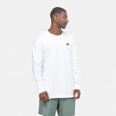 Camiseta Nike Manga Longa Sportwear Club - Masculina - Foto 5