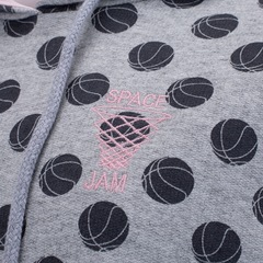 Blusa de Moletom Feminina Manga Longa Cropped com Capuz Space Jam - Foto 3