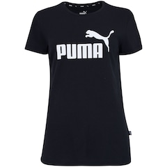 Camiseta Puma Manga Curta Essentials Logo - Feminina - Foto 1