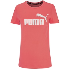 Camiseta Puma Manga Curta Essentials Logo - Feminina - Foto 6