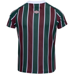 Kit de Uniforme de Futebol Infantil do Fluminense I 21 com Camisa e Calção Umbro - Foto 3