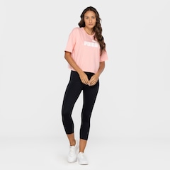 Blusa Feminina Manga Curta Cropped Puma Essentials Logo Tee - Foto 5