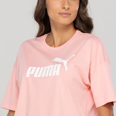 Blusa Feminina Manga Curta Cropped Puma Essentials Logo Tee - Foto 6