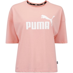 Blusa Feminina Manga Curta Cropped Puma Essentials Logo Tee - Foto 7