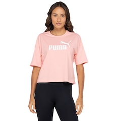 Blusa Feminina Manga Curta Cropped Puma Essentials Logo Tee - Foto 2
