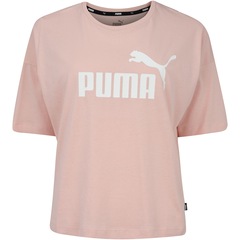 Blusa Feminina Manga Curta Cropped Puma Essentials Logo Tee - Foto 6
