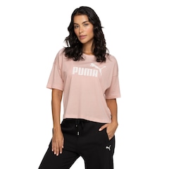 Blusa Feminina Manga Curta Cropped Puma Essentials Logo Tee - Foto 2