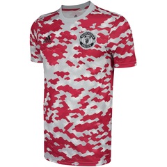 Camisa Pré-Jogo Manchester United 21/22 adidas - Masculina - Foto 3