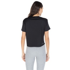 Blusa Cropped Manga Curta Logo adidas - Feminina - Foto 3