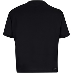Blusa Cropped Manga Curta Logo adidas - Feminina - Foto 6