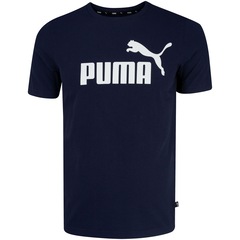 Camiseta Puma Manga Curta Essentials Logo - Masculina - Foto 4