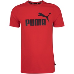 Camiseta Puma Manga Curta Essentials Logo - Masculina - Foto 5