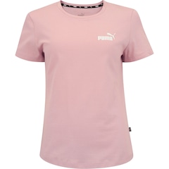 Camiseta Puma Manga Curta Essentials Small Logo - Feminina - Foto 1