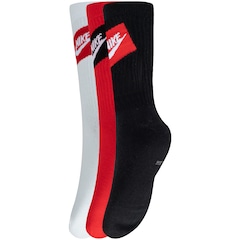 Kit de Meias Nike Sportswear Everyday Essential Crew com 3 Pares - 39 a 43 - Adulto - Foto 3