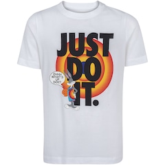 Camiseta Nike Manga Curta Dri-Fit Hemtape Just do It - Júnior - Foto 1