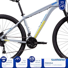 Mountain Bike Caloi Atacama - Aro 29 - Freio a Disco - Câmbio Shimano - 27 Marchas - Foto 6