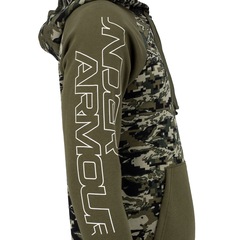 Blusão Under Armour Masculino com Capuz  Rival Fleece Camo - Foto 8