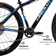 Mountain Bike Absolute 1X12 - Aro 29 - Freio a Disco - 17 Marchas - Foto 8