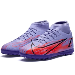 Chuteira Society Nike Superfly 8 Club Mbappe I TF - Infantil - Foto 2