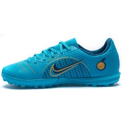 Chuteira Society Infantil Nike Sal Vapor 14 Academy TF - Foto 3