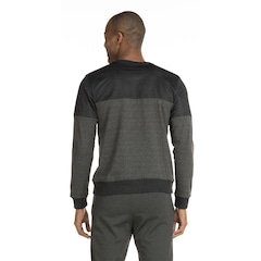 Blusão ASICS Malha com Fleece e Mesh - Masculino - Foto 3