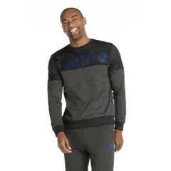 Blusão ASICS Malha com Fleece e Mesh - Masculino - Foto 4