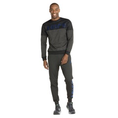 Blusão ASICS Malha com Fleece e Mesh - Masculino - Foto 5