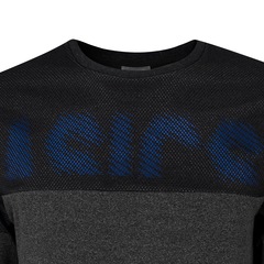 Blusão ASICS Malha com Fleece e Mesh - Masculino - Foto 8