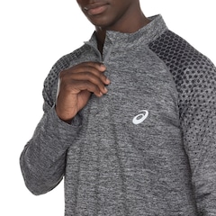Camiseta ASICS Manga Longa Meio Zíper - Masculina - Foto 7