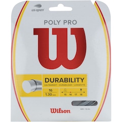 Corda para Raquete de Tênis Wilson Wilson Poly Pro 16 Cartela - 12m - Foto 1