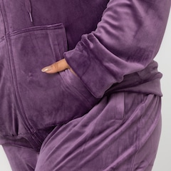 Jaqueta de Plush Feminina Oxer com Capuz e Bolso - Foto 9