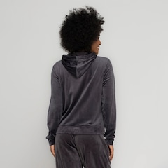 Jaqueta de Plush Feminina Oxer com Capuz e Bolso - Foto 4