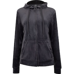 Jaqueta de Plush Feminina Oxer com Capuz e Bolso - Foto 13