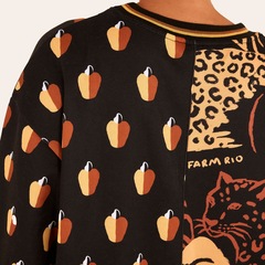Blusa de Moletom Farm Feminina Oversized Onça Cafuné - Foto 5