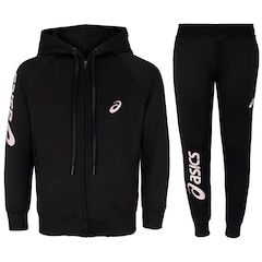 Conjunto de Agasalho Infantil com Capuz ASICS Zíper com Silk - Foto 1