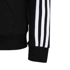 Blusa de Moletom adidas com Capuz 3 Listras com Zíper - Feminina - Foto 9