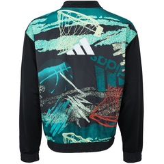 Jaqueta adidas Basketball Estampada - Masculina - Foto 2