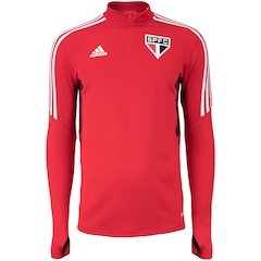 Blusa de Moletom do São Paulo adidas Treino Atletas - Masculina - Foto 1