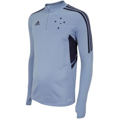 Blusa de Treino Moletom do Cruzeiro adidas Atletas - Masculina - Foto 3